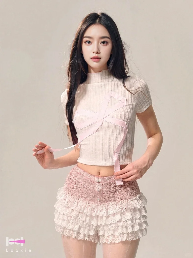 用ai每天试穿一个店铺|8套纯欲甜辣少女穿搭