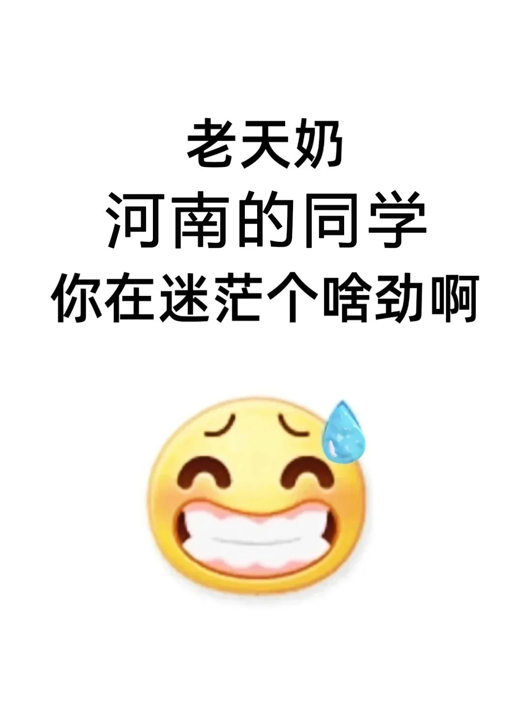 不是，河南的同学你在迷茫个啥劲啊啊！