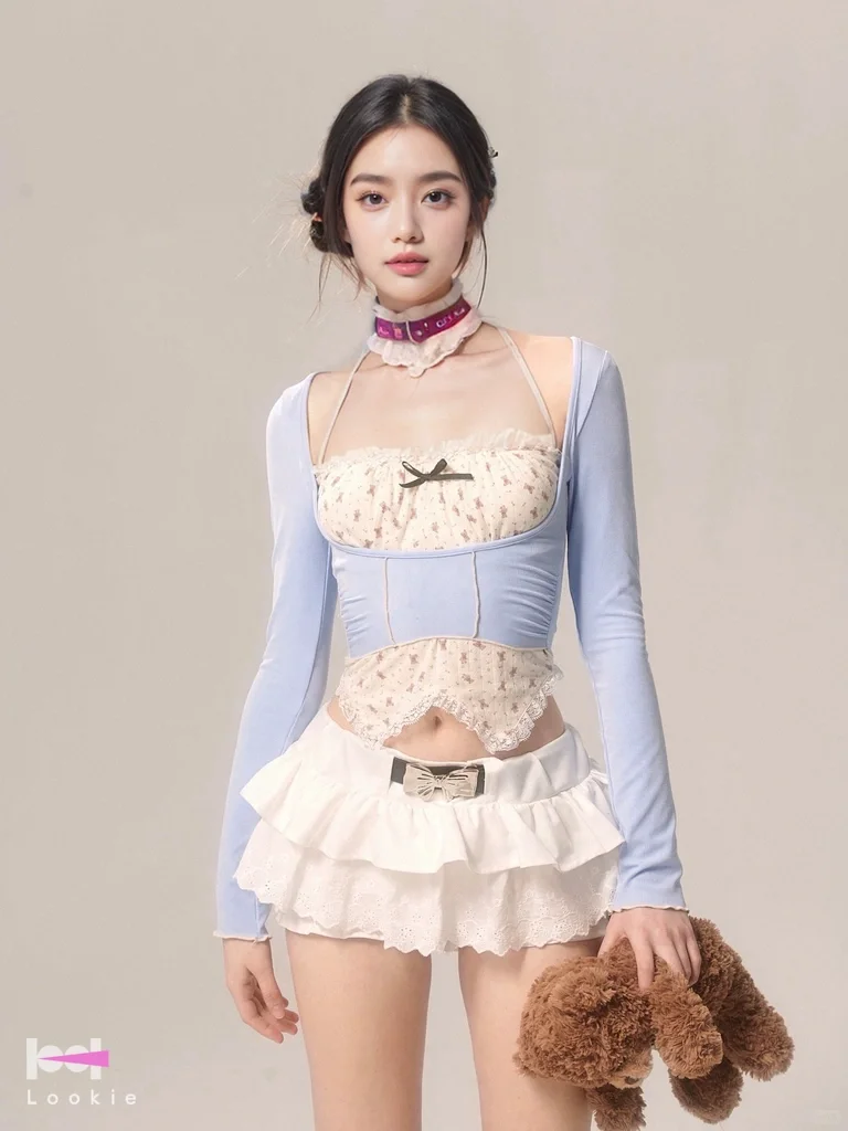 用ai每天试穿一个店铺|8套纯欲甜辣少女穿搭
