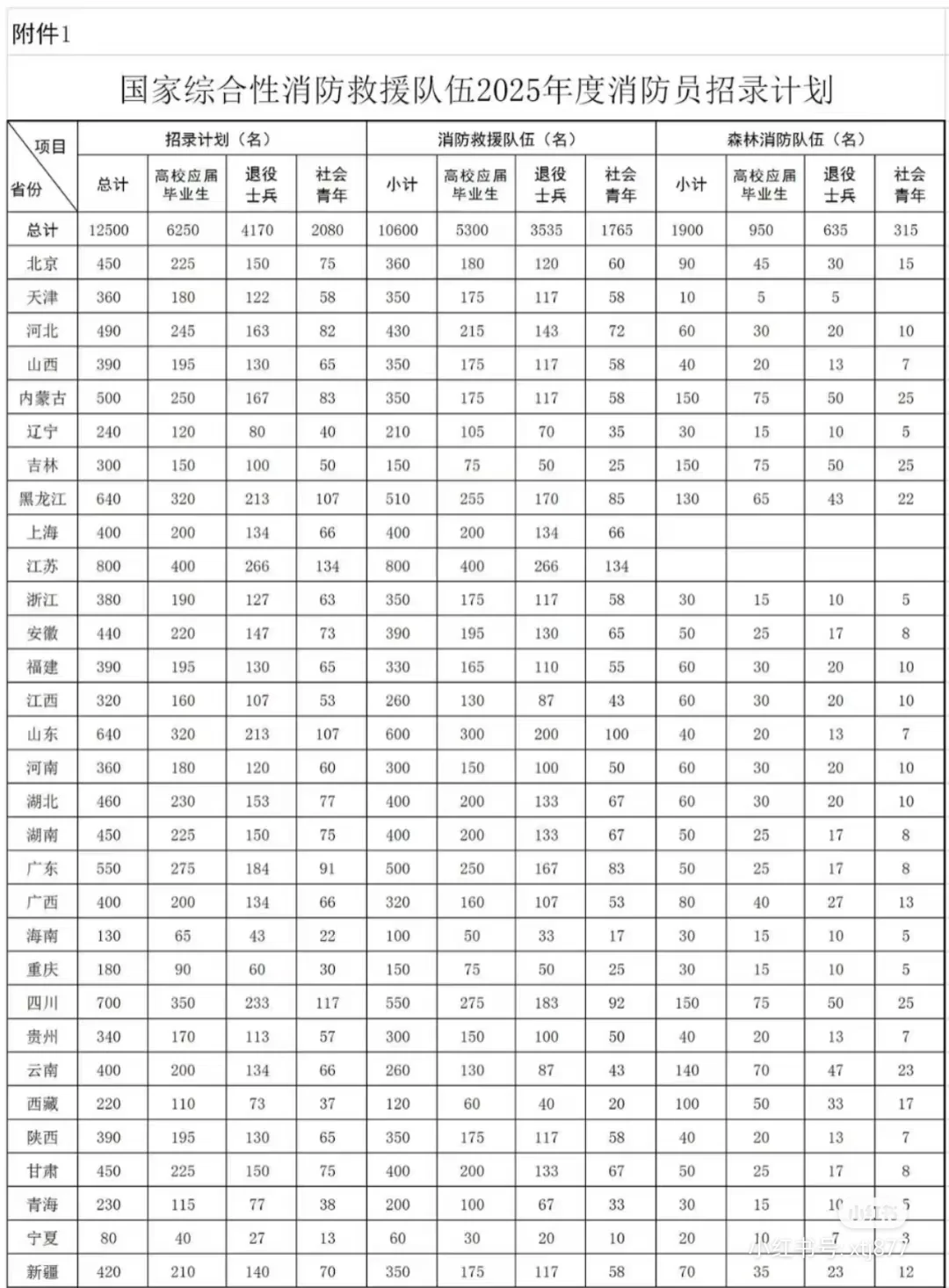 2025年面向社会招录消防员公告
