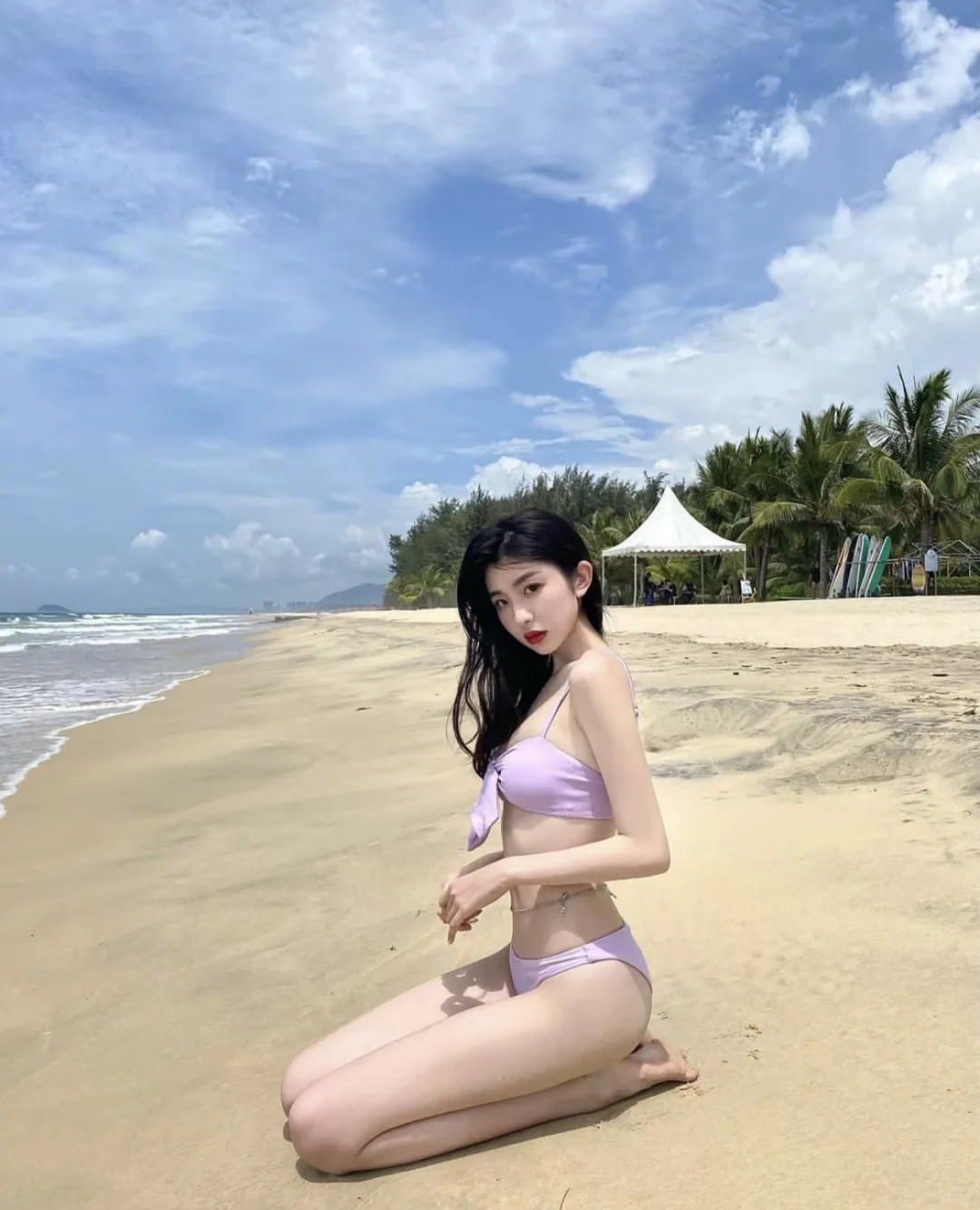 徐如蓝这不就是“海边正常穿搭 无不良引导”