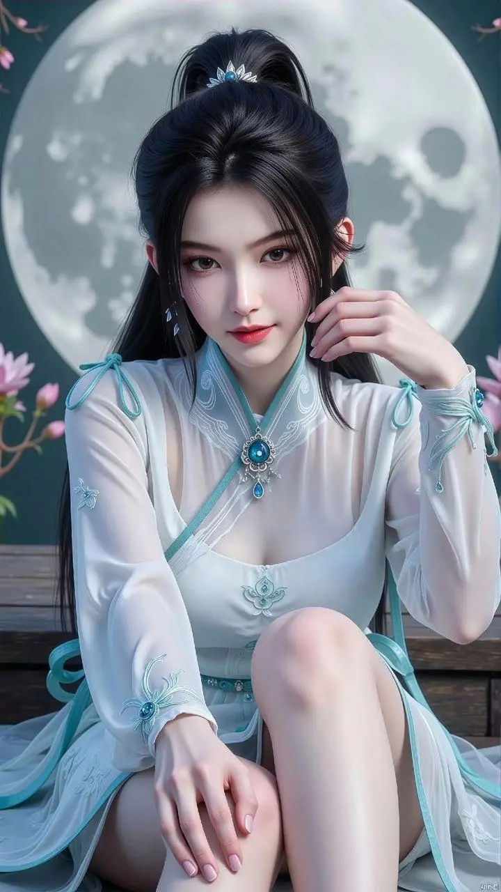 一袭白衣，如诗如画。剑气长城最锋利的月光