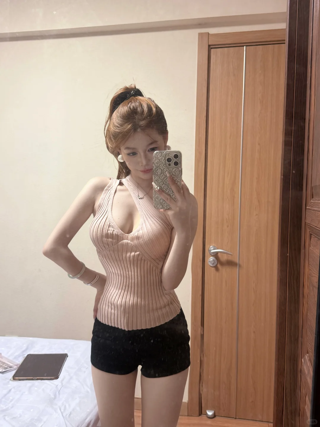 pdd20➕韩系显身材小上衣‼️纯欲氛围感穿搭yy
