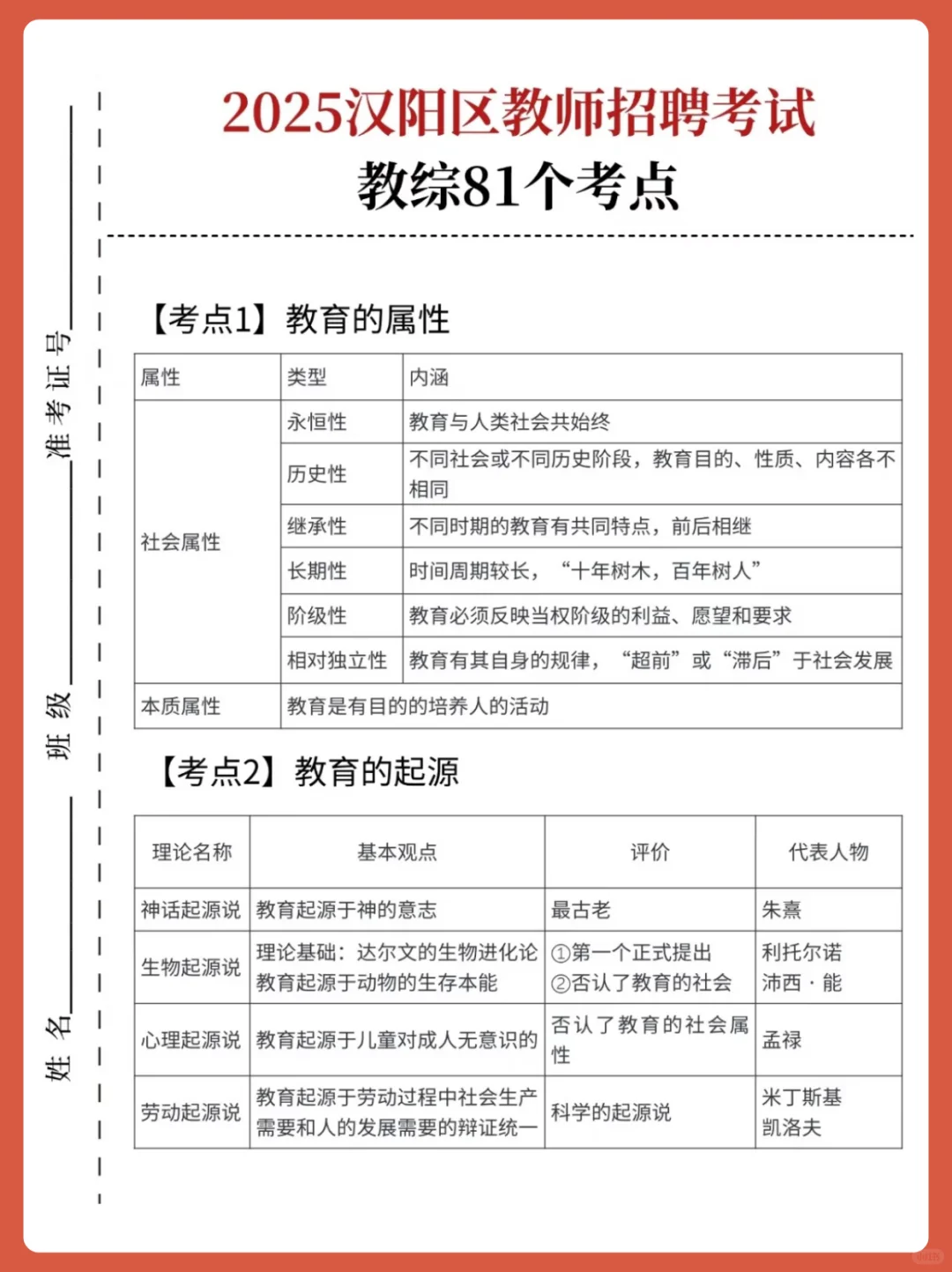 提醒8.7汉阳区教招裸考的人，背完稳过了!