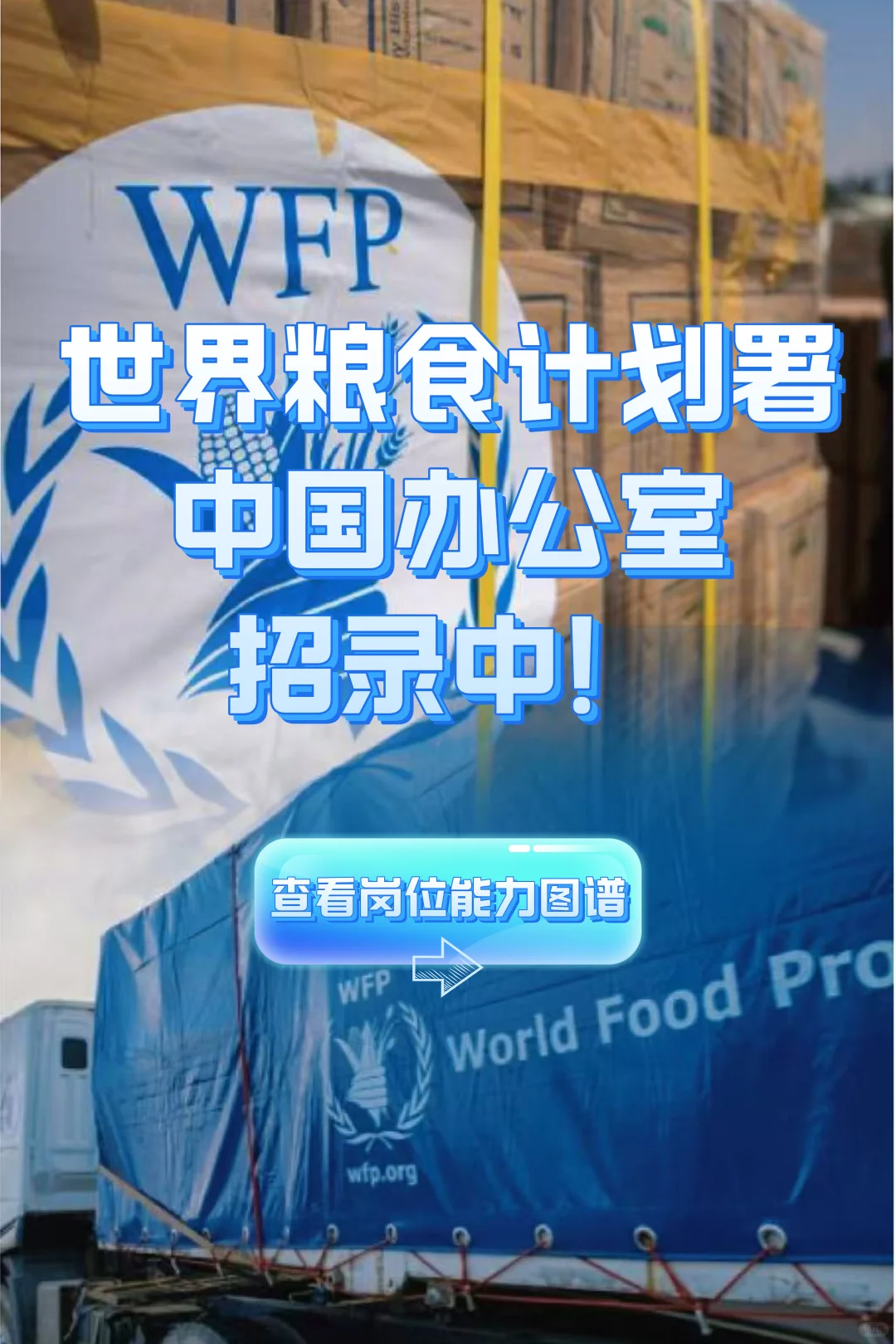 北京新机遇!世界粮食计划署中国办公室招录