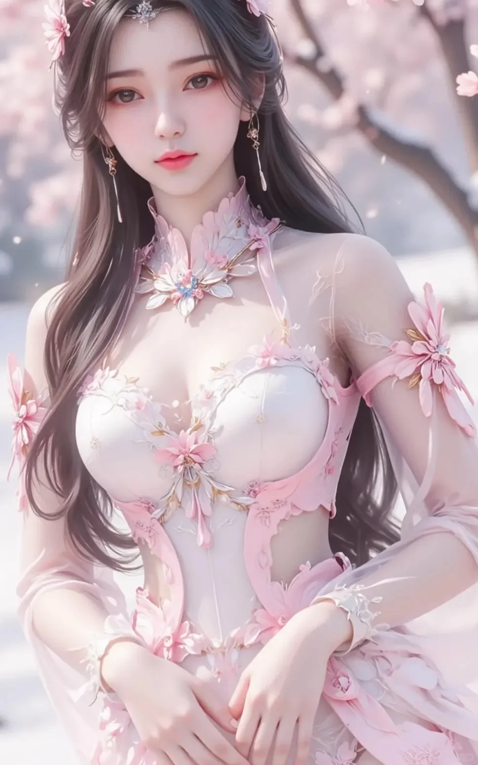 这是仙女吧！太美了！?李慕婉