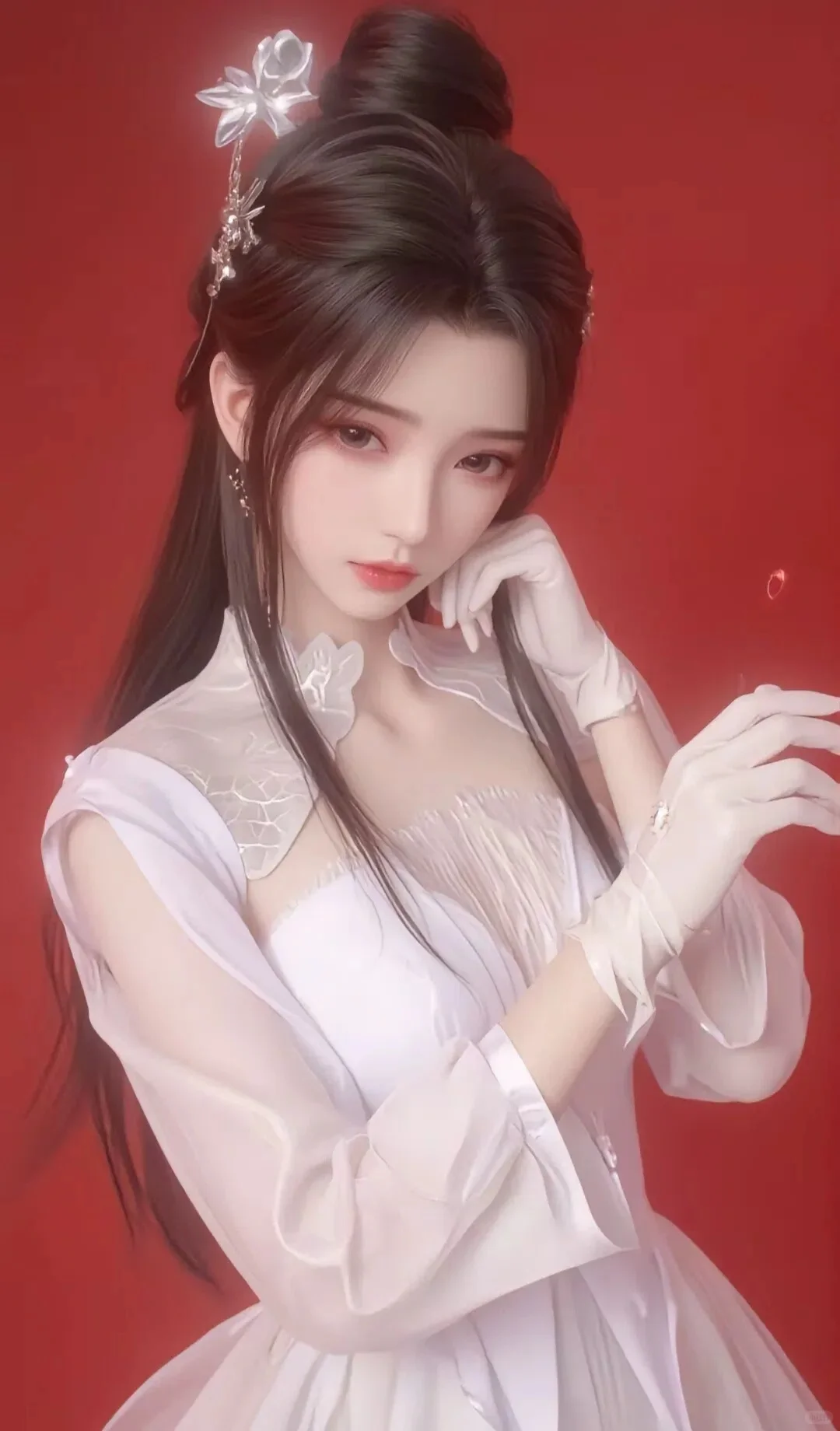 这是仙女吧！太美了！?李慕婉