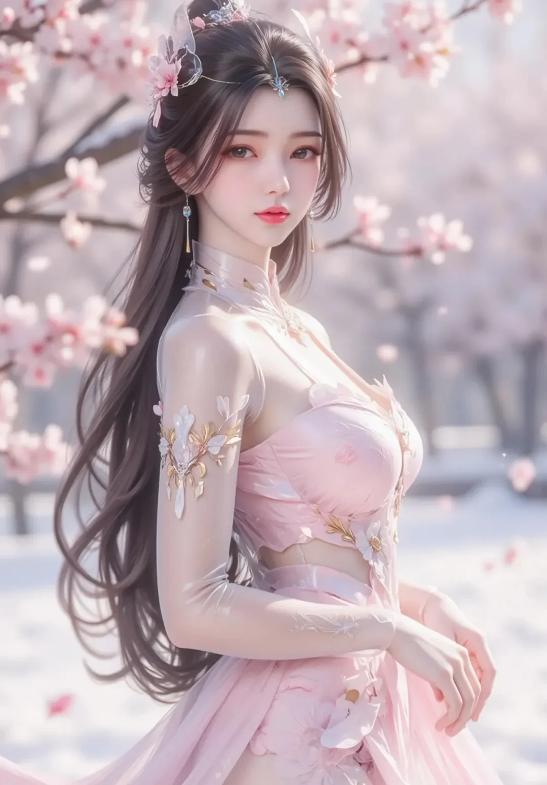 这是仙女吧！太美了！?李慕婉