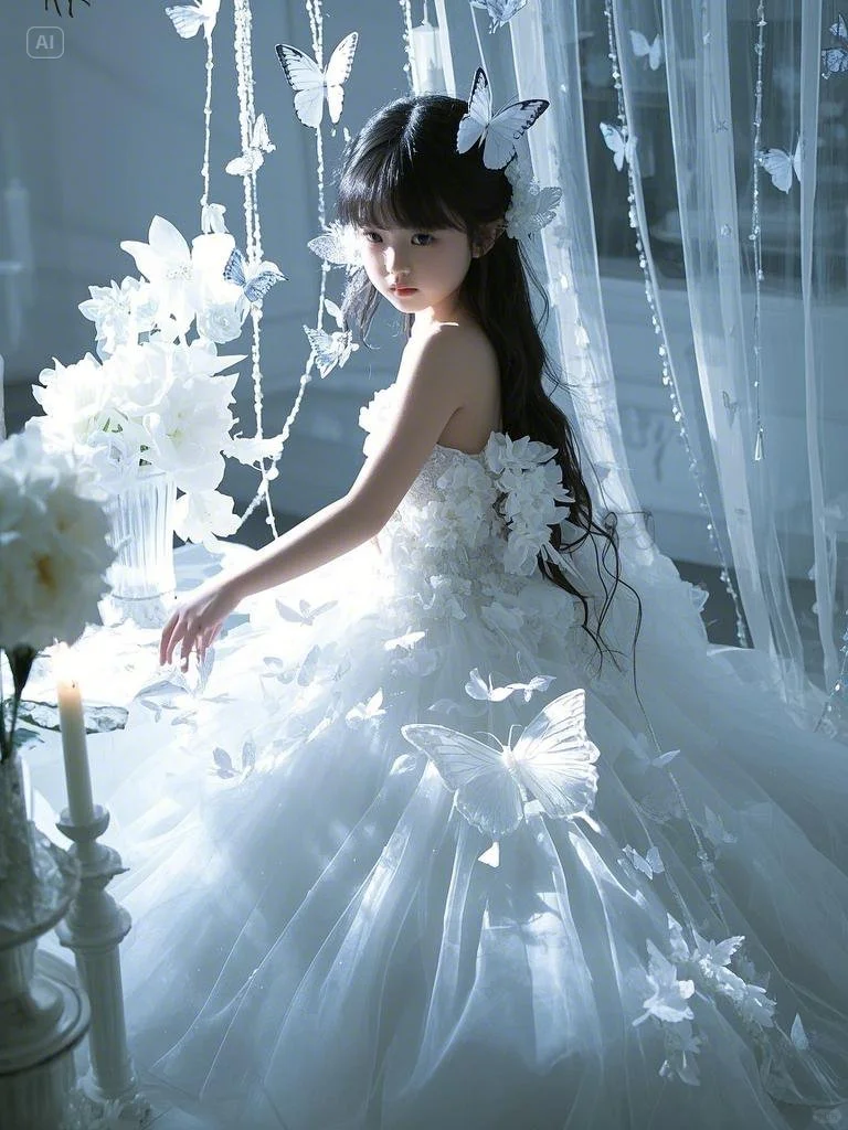 蝴蝶女孩【AI生成勿混淆】