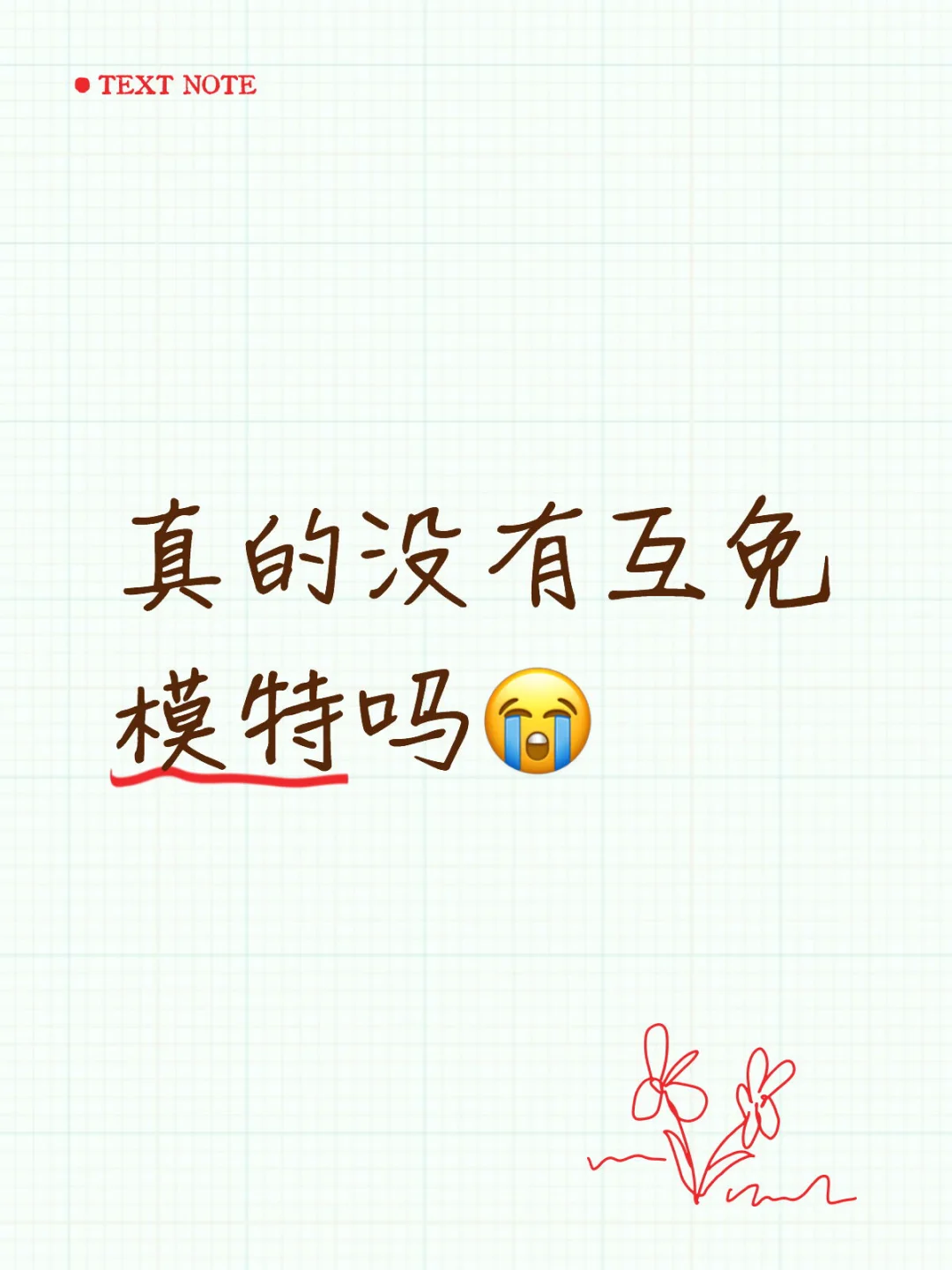 真的没有互免模特吗