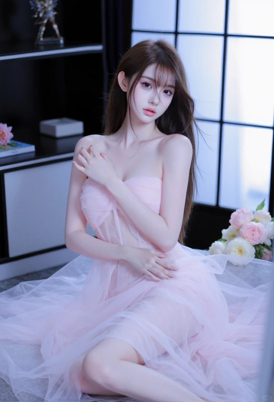粉色少女写真、粉粉嫩嫩的少女感