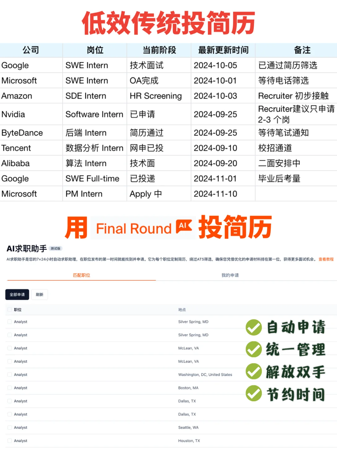 最近面试成功率80%的几点心得：