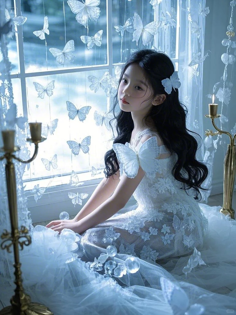 蝴蝶女孩【AI生成勿混淆】