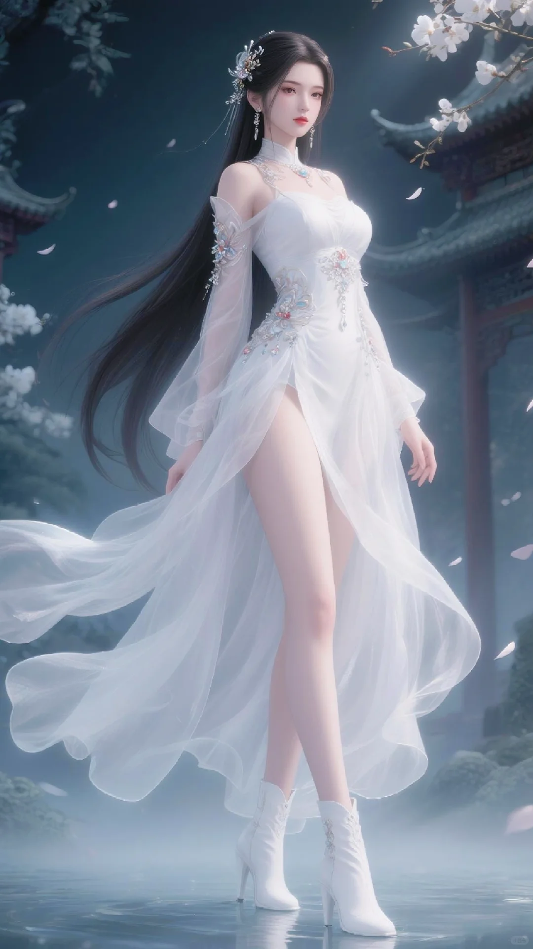 雪袂垂霄