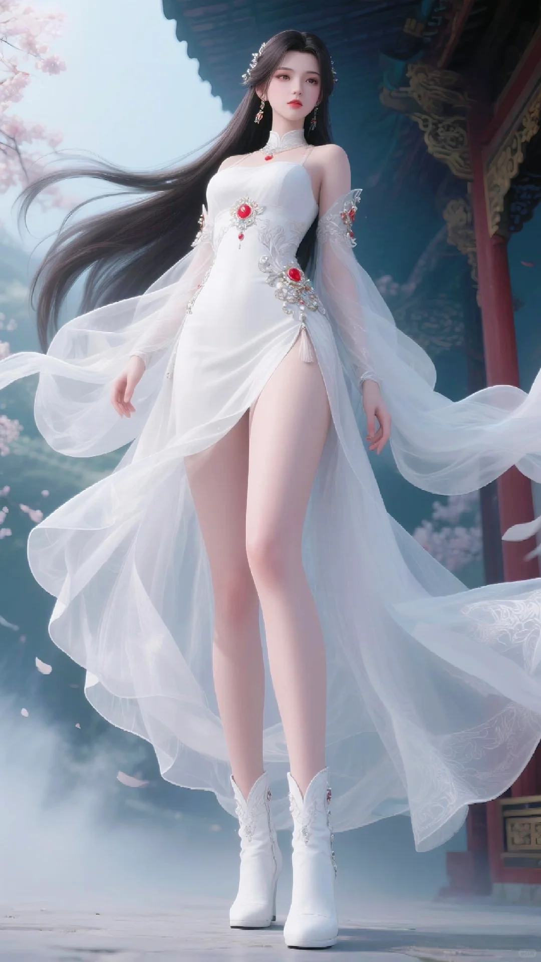 雪袂垂霄