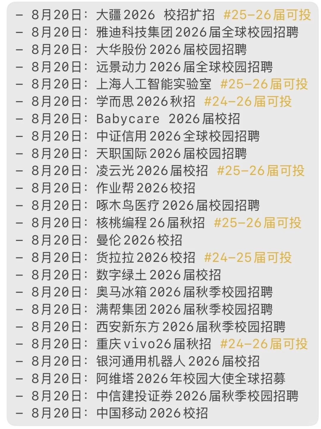 不是哥们?你真招往届啊