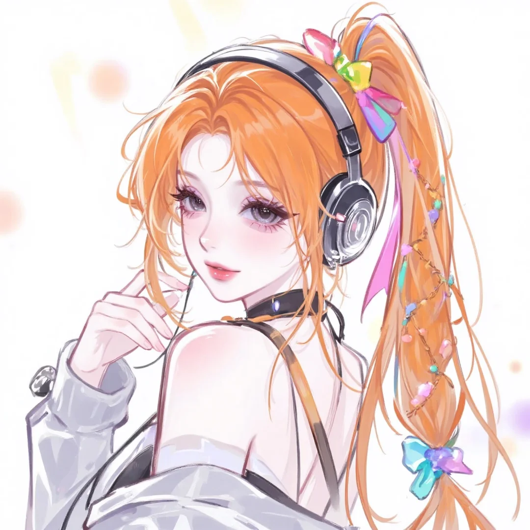 把橙色忘记了(＞﹏＜)还是马尾好看咋回事