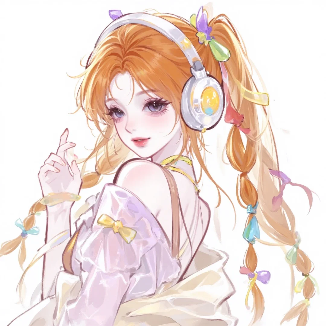把橙色忘记了(＞﹏＜)还是马尾好看咋回事