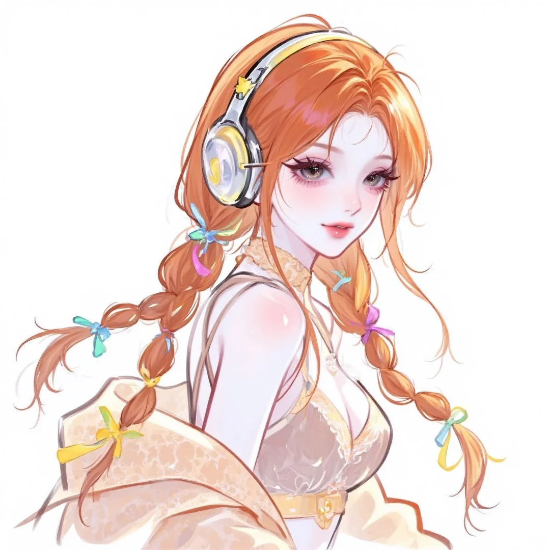 把橙色忘记了(＞﹏＜)还是马尾好看咋回事