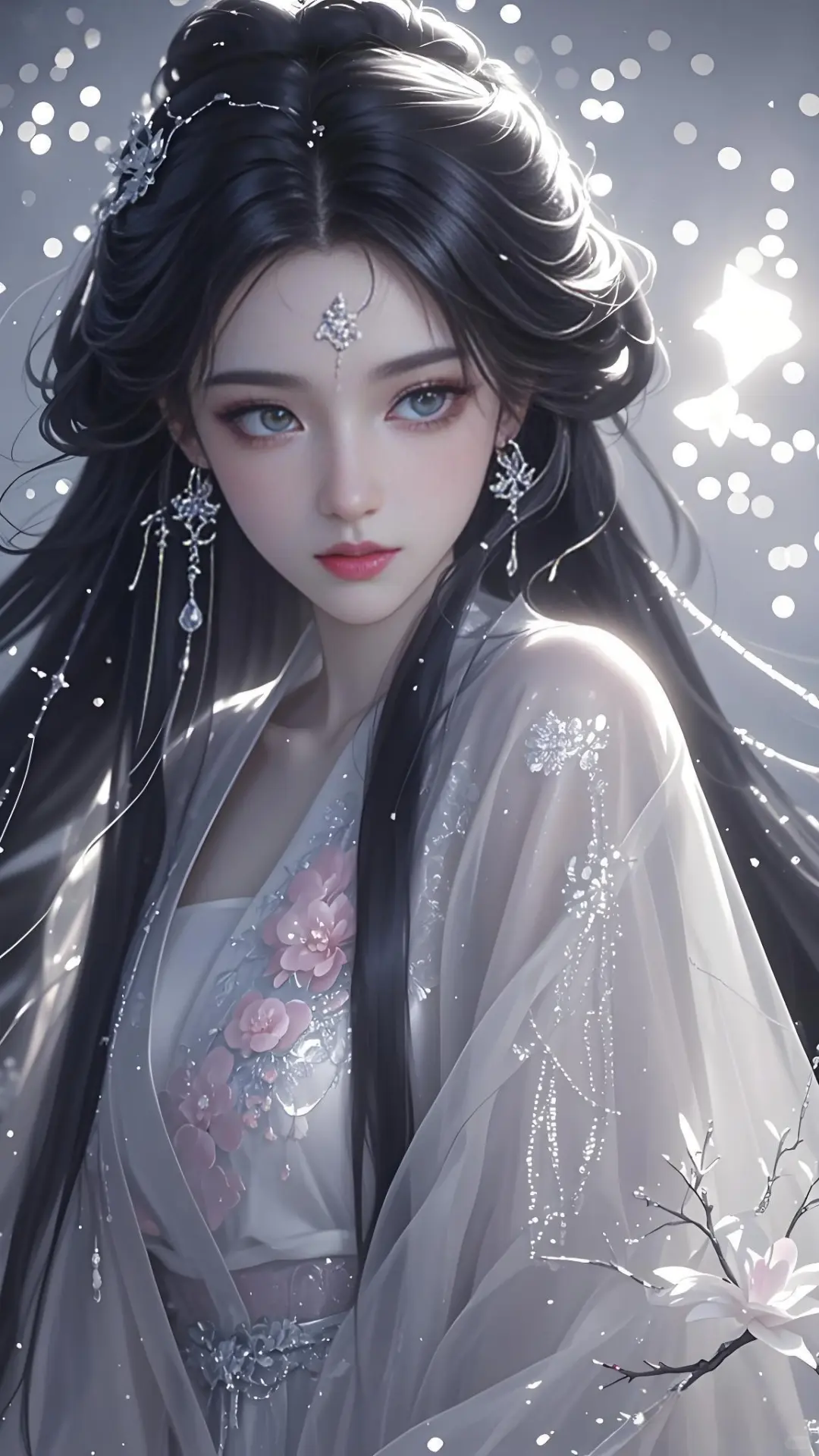 古风侠女头像|她的发丝里藏着整个星河