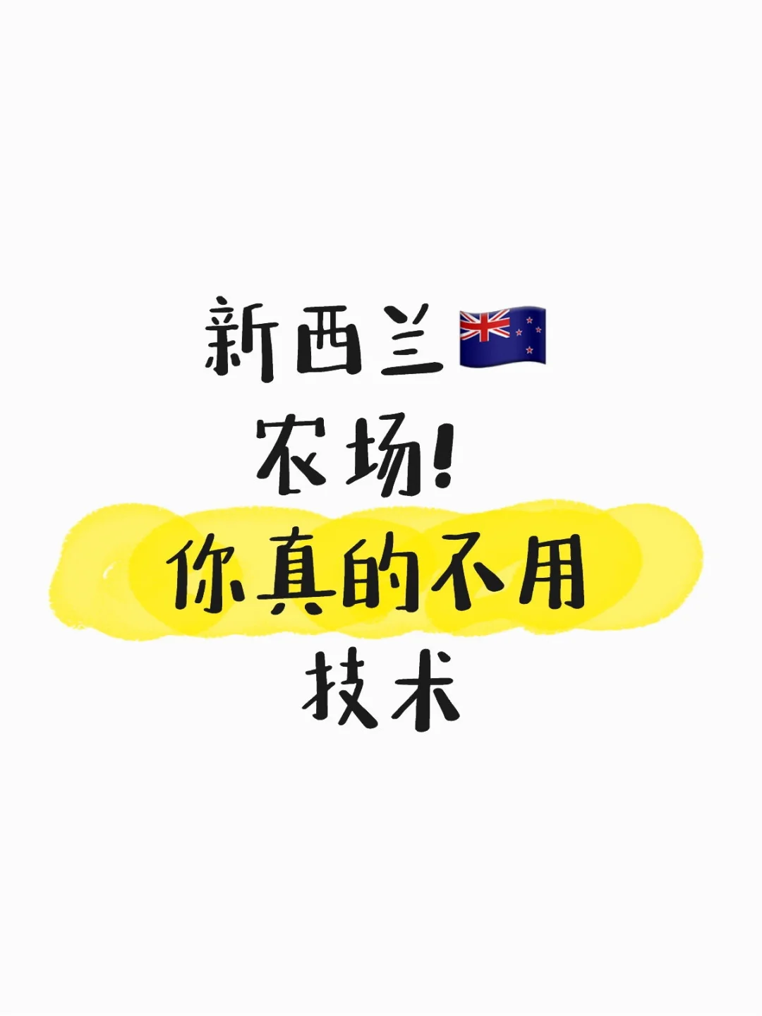 不用技术~