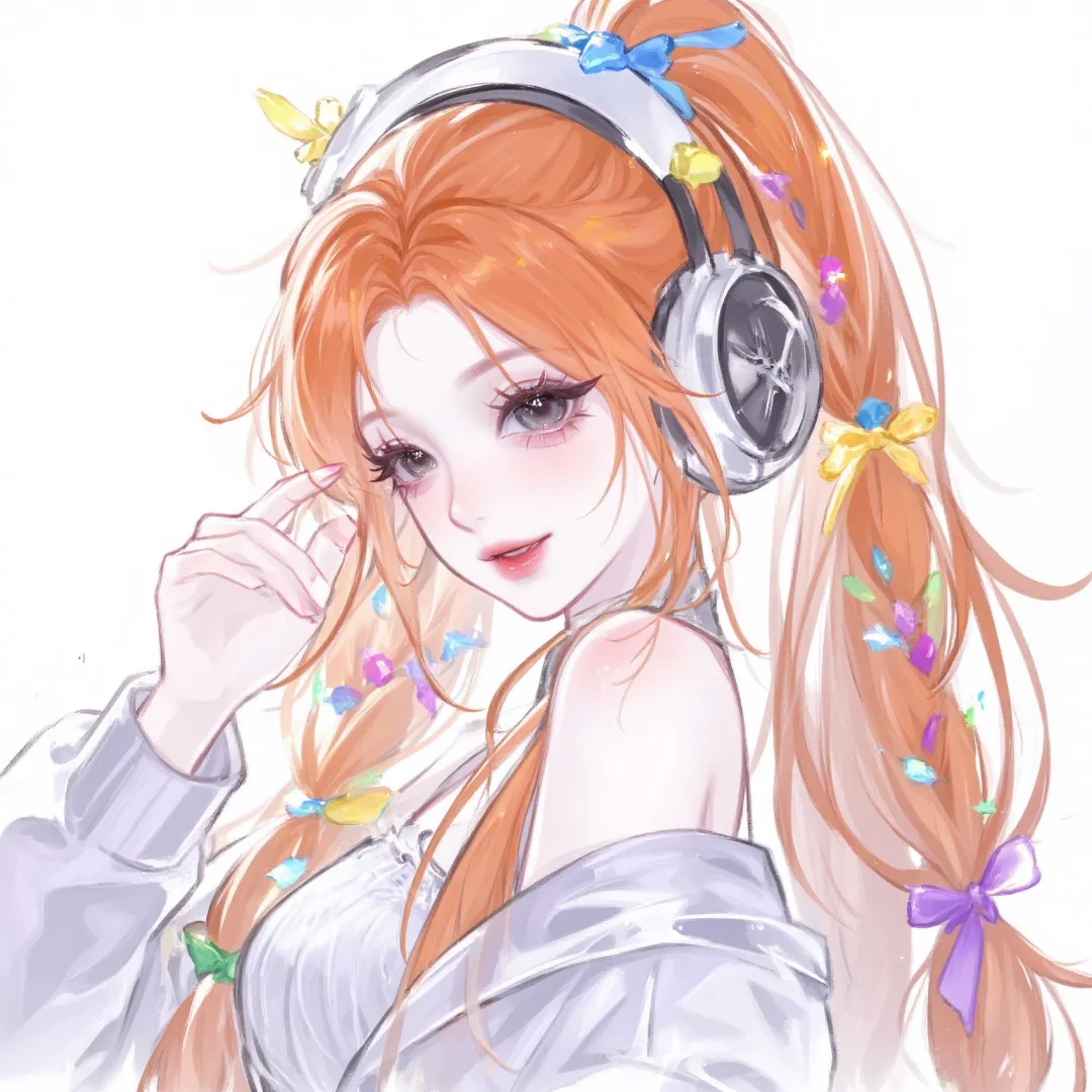 把橙色忘记了(＞﹏＜)还是马尾好看咋回事