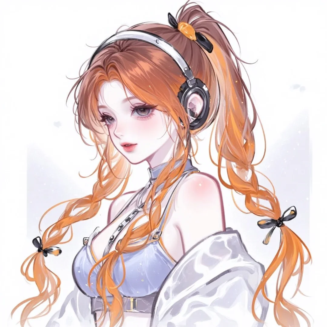 把橙色忘记了(＞﹏＜)还是马尾好看咋回事