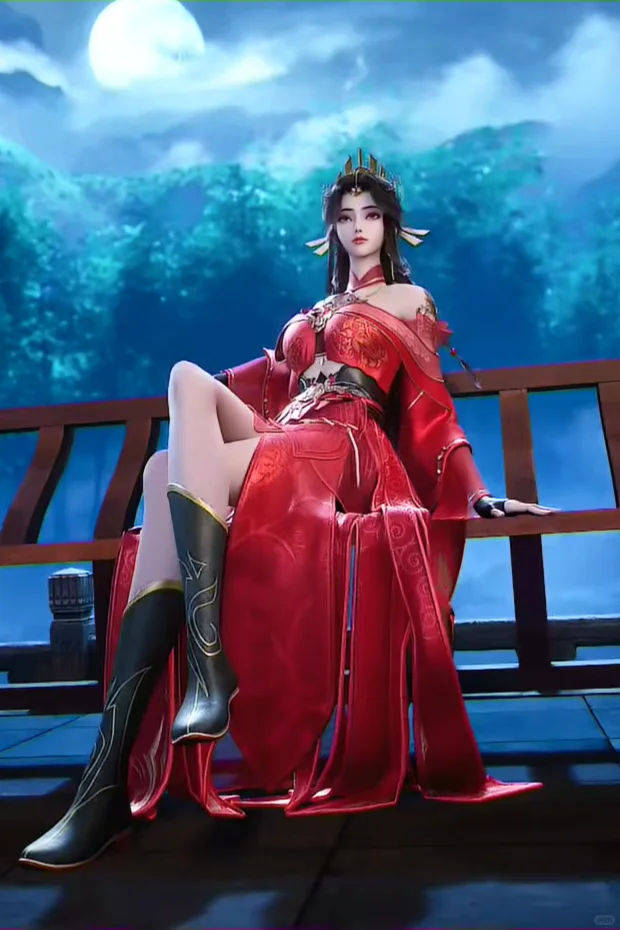 红色系·国漫女神·清梦雪