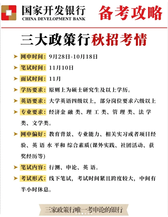 国家开发银行2026年招聘公告即将开始~