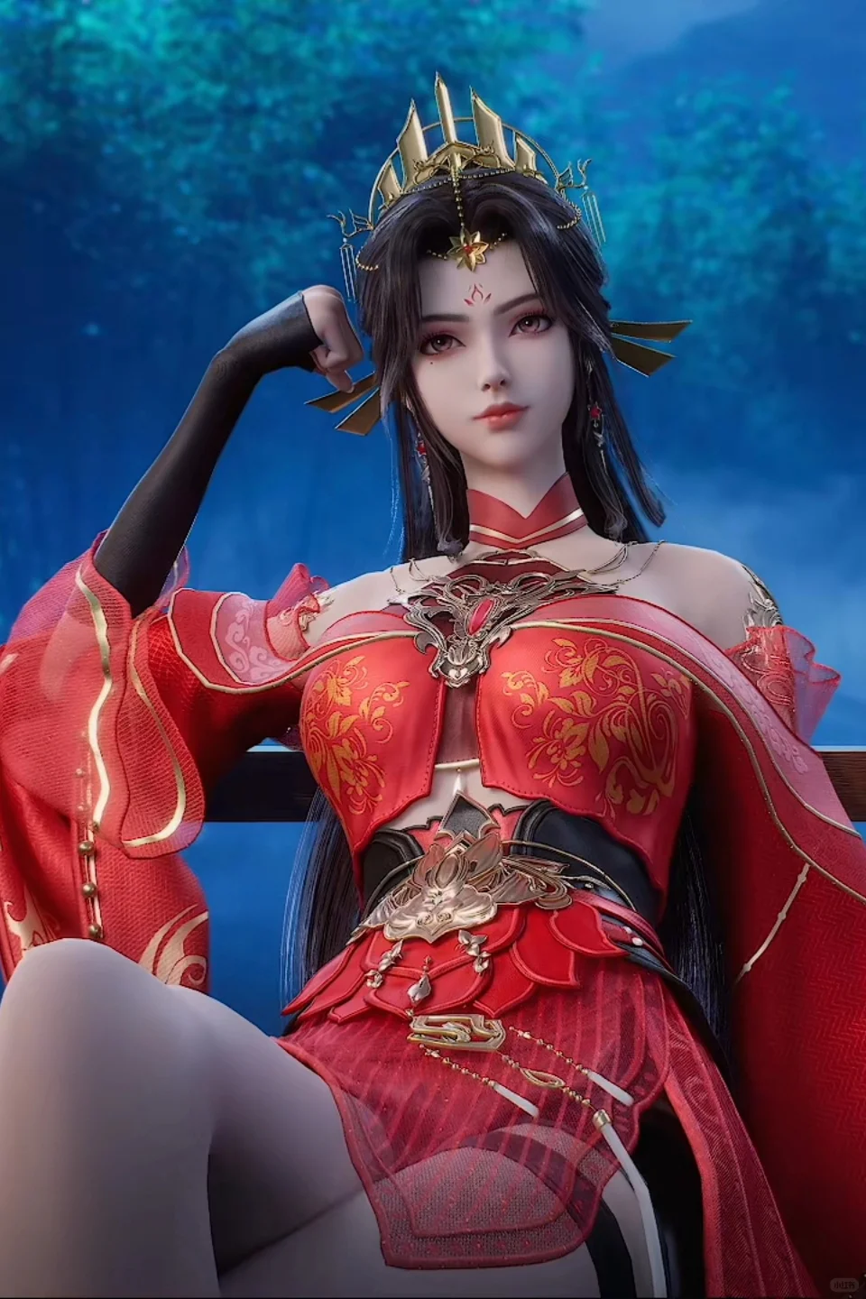 红色系·国漫女神·清梦雪