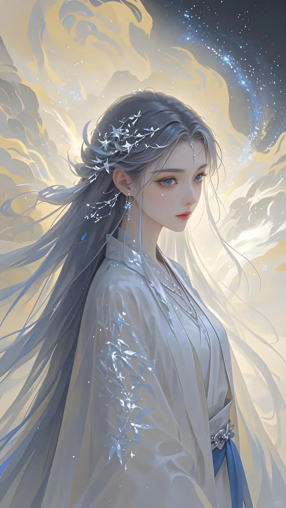 古风侠女头像|她的发丝里藏着整个星河