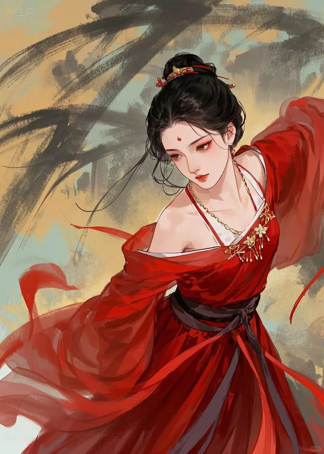 来自美女的冲击力