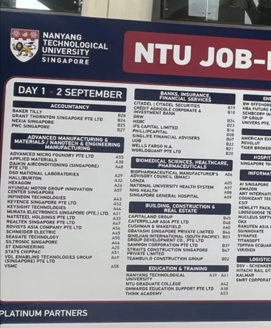✨就在9月!NTU校园招聘会Job-in Fair来咯