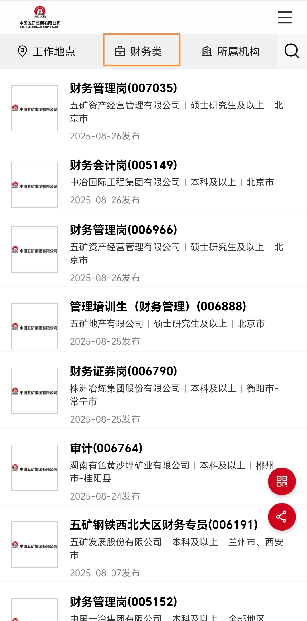 中国五矿集团2026届校园招聘