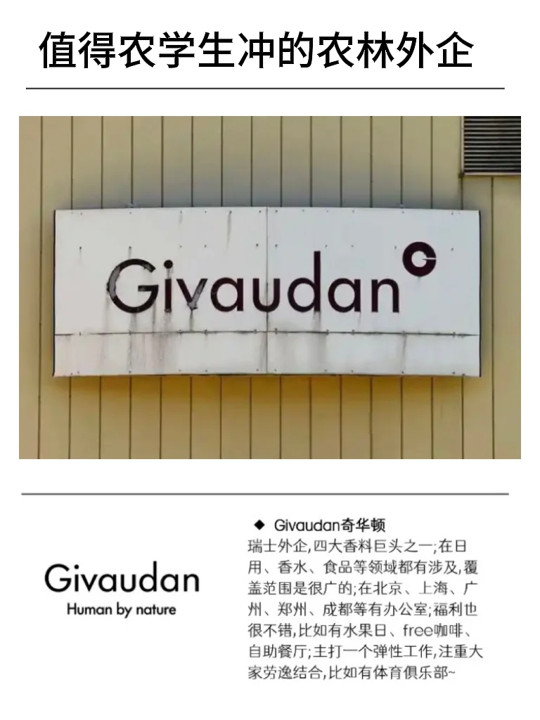 值得冲一冲的农林外企