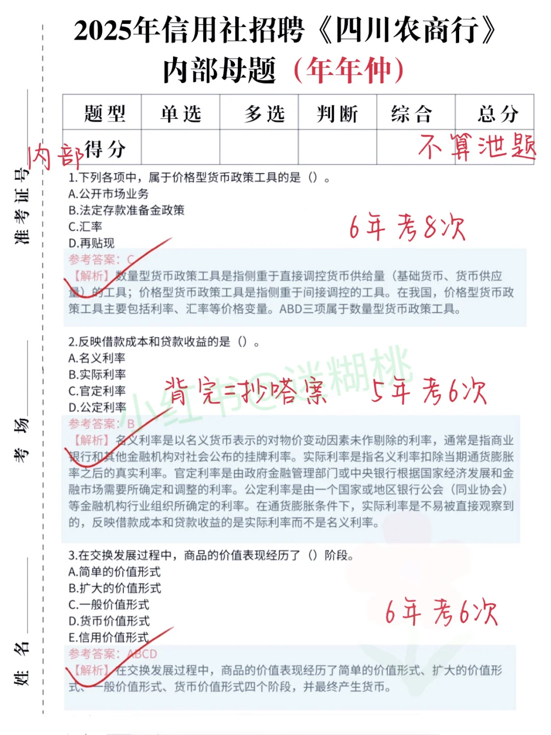 8.31四川农商行社招急救版，89分，只背3天