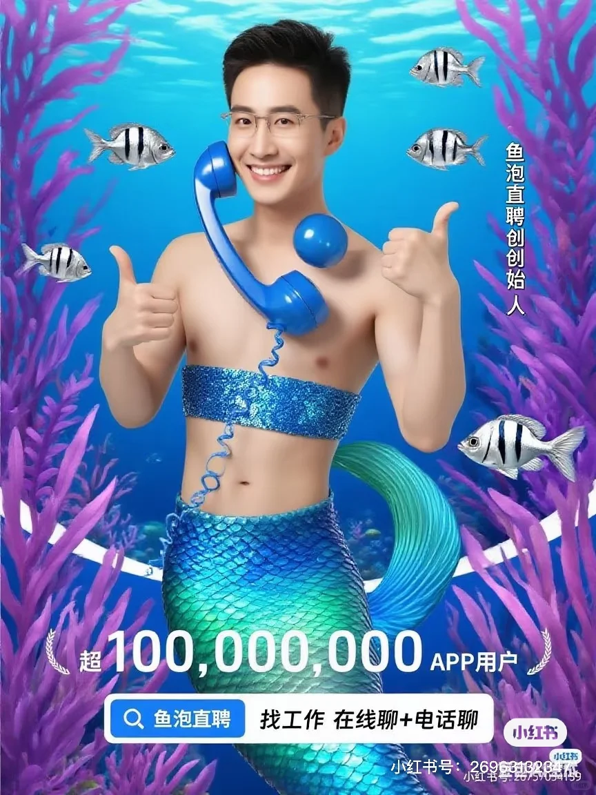鱼泡直聘有自己的美人鱼
