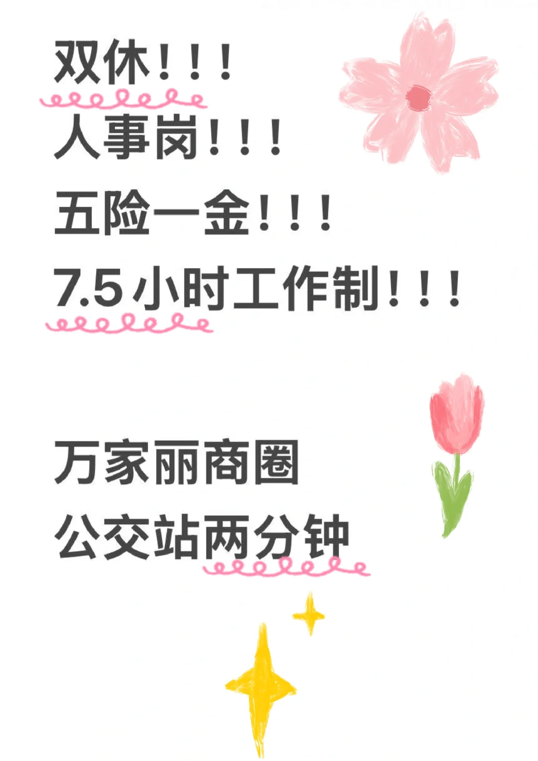 双休人事岗位急聘