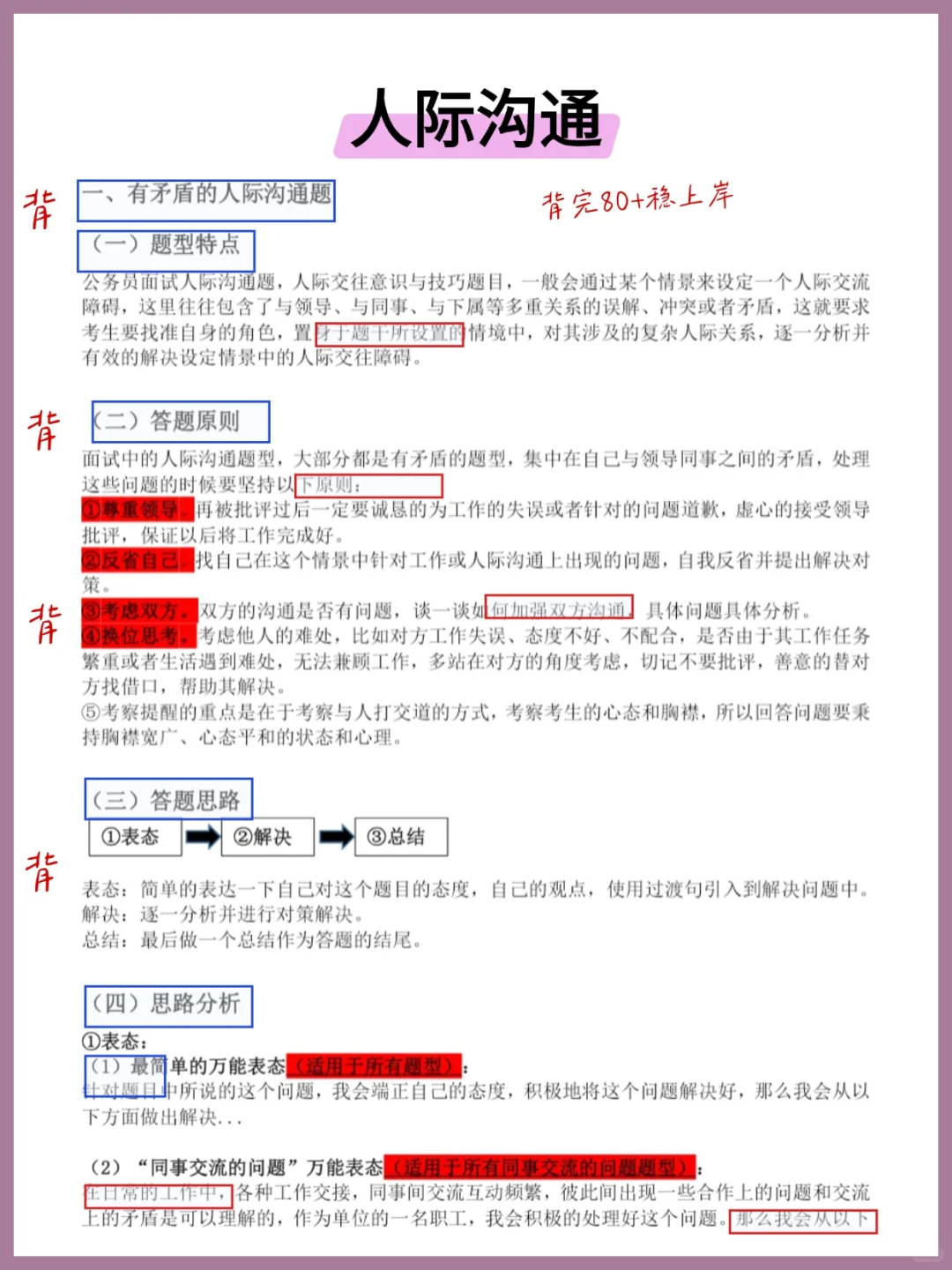 社区面试别紧张，冲刺可以借鉴一下我的模板