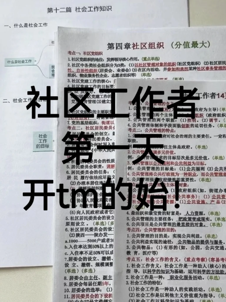 报名了社区工作者招聘没思路的，直接抄姐的