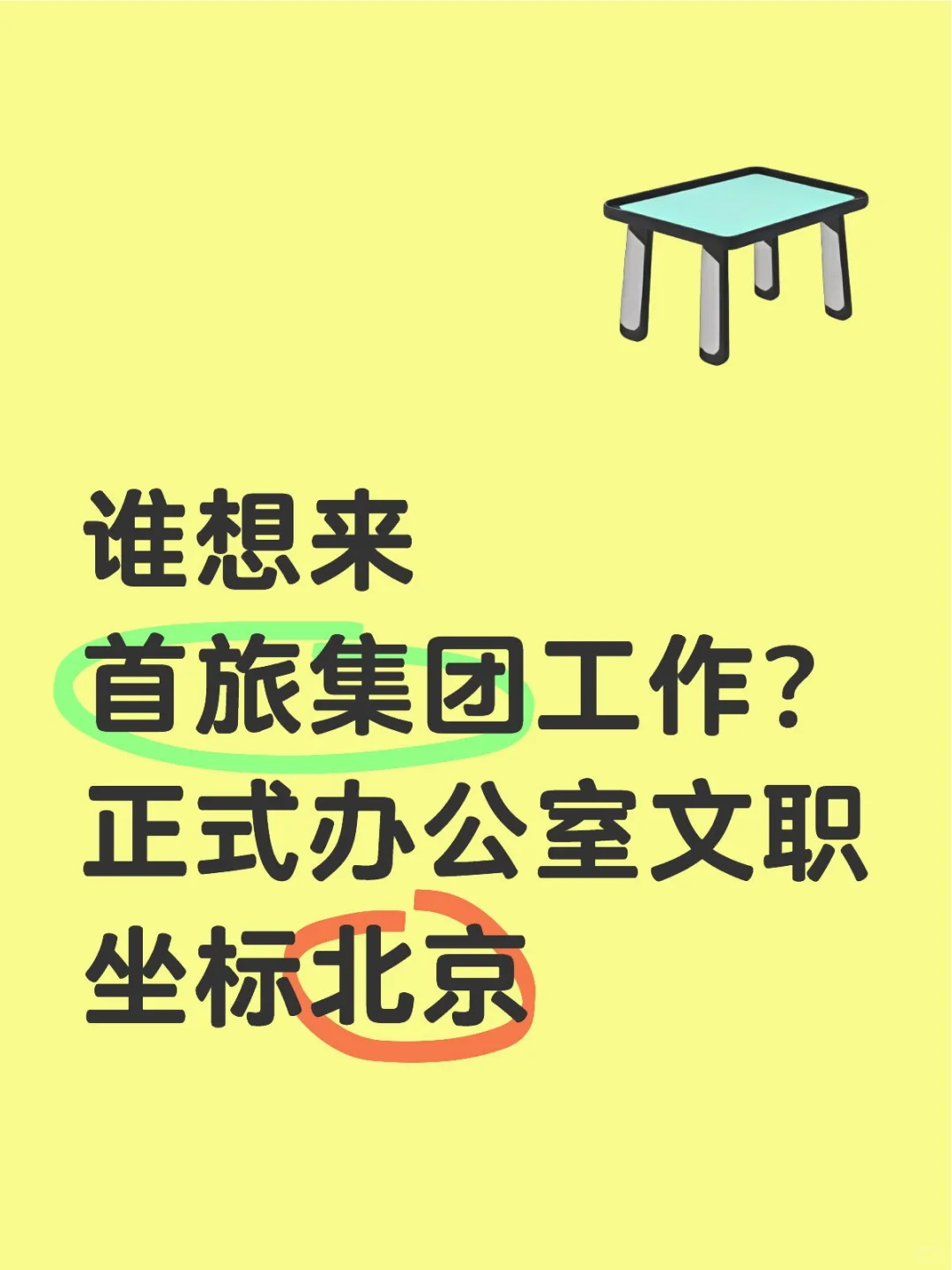 首旅集团有想来工作的吗?坐标北京啊