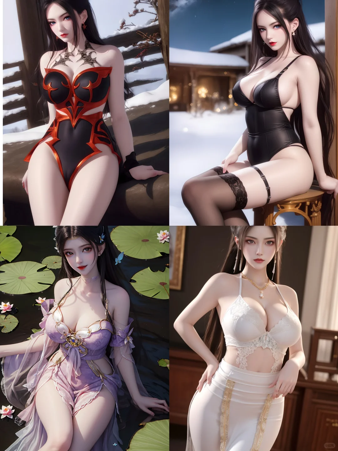 整理这套纯欲风插画壁纸,每一帧都美到窒息
