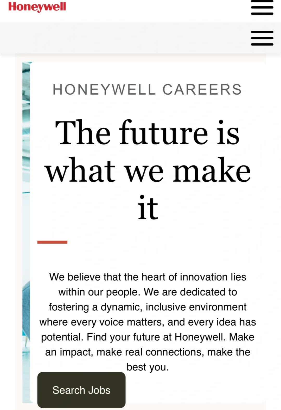 Honeywell外企招聘