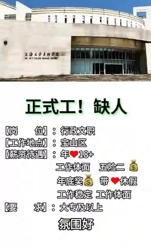 上海神仙公司✨ 氛围好 跳槽大胆冲‼️