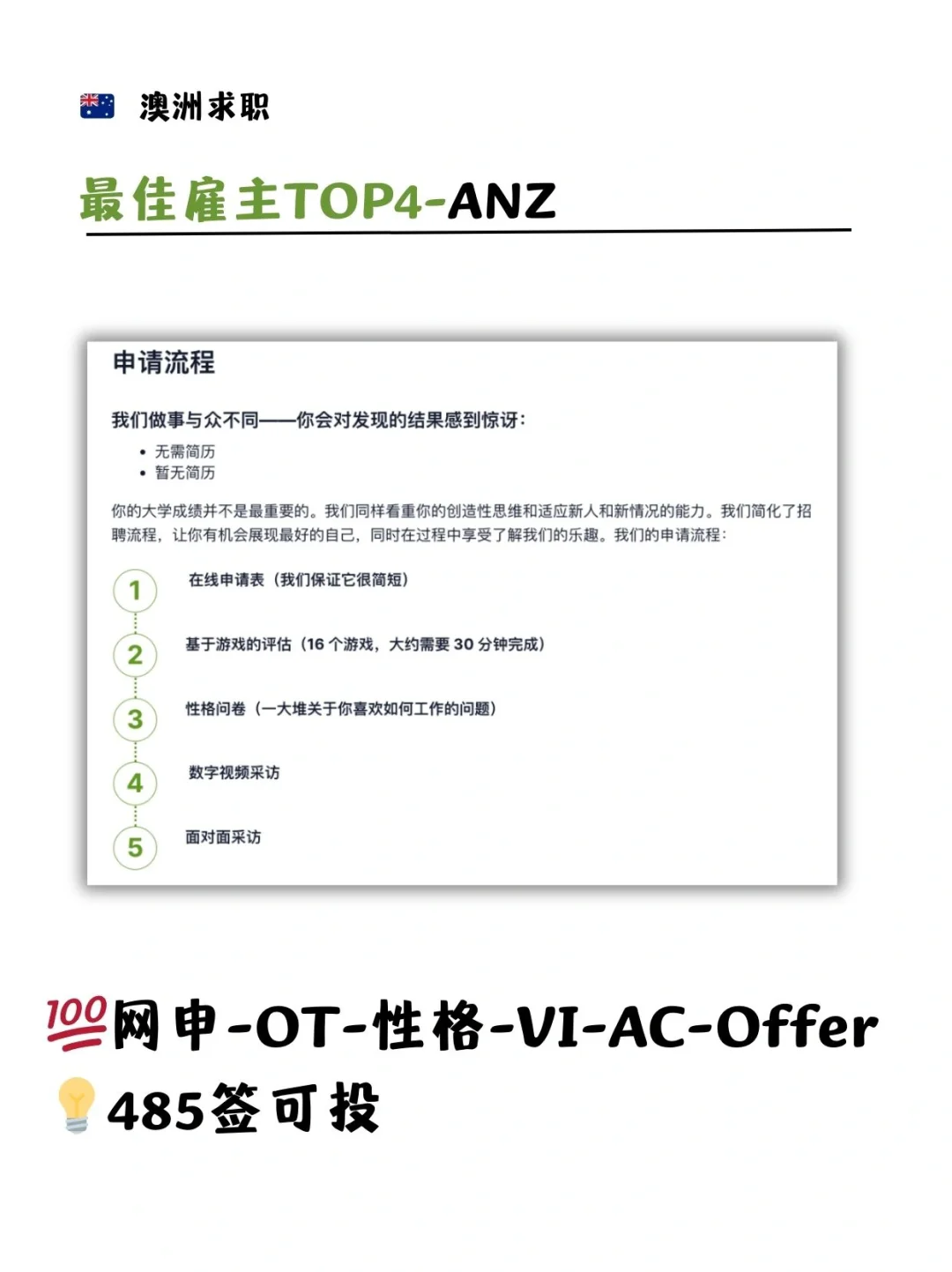 💡澳洲求职TOP1-10雇主（附招聘流程