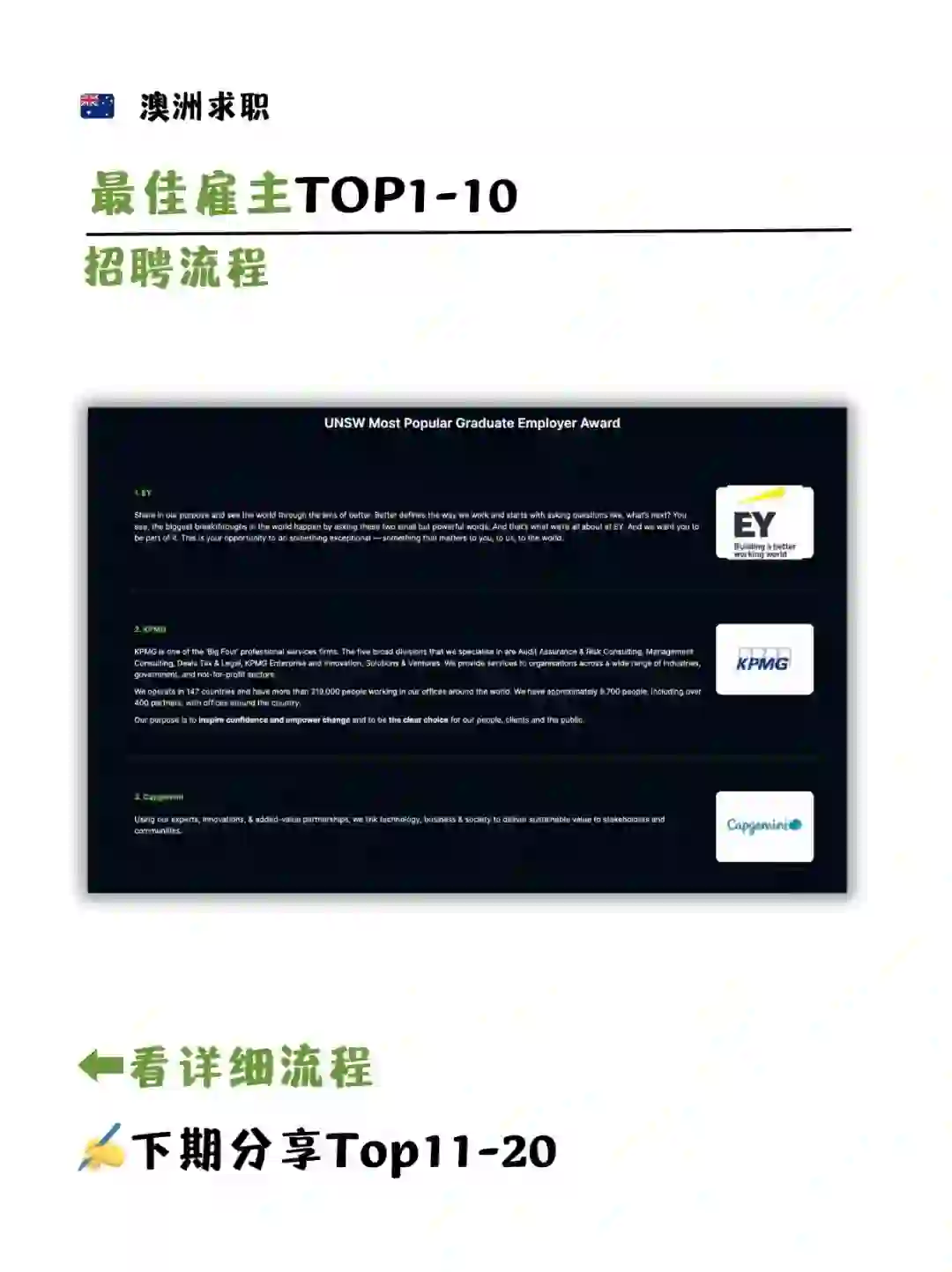 💡澳洲求职TOP1-10雇主（附招聘流程