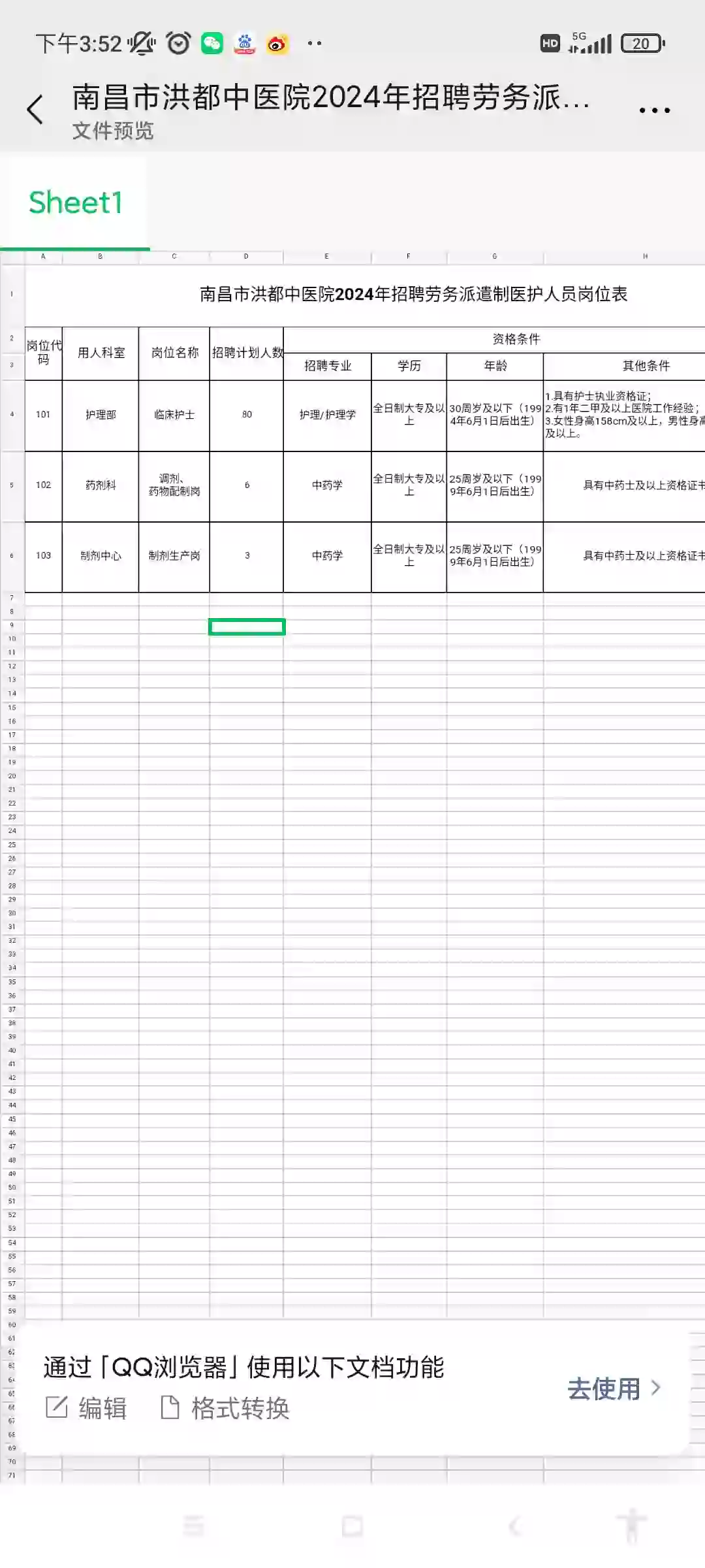 南昌市洪都中医院2024年招聘89人
