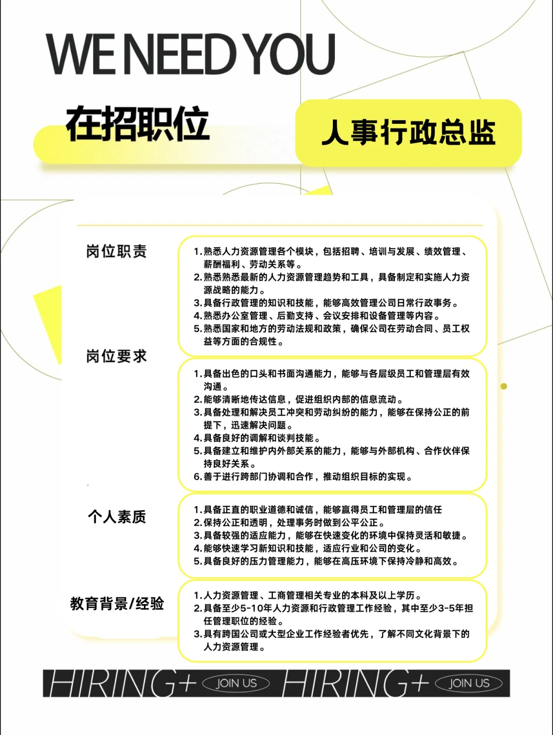 08｜马德里🇪🇸某集团公司招聘人事行政总监