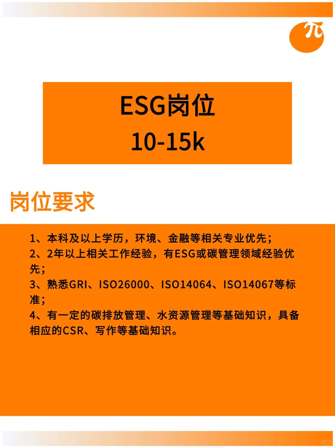 七月风口！应往届生快去投这些ESG岗