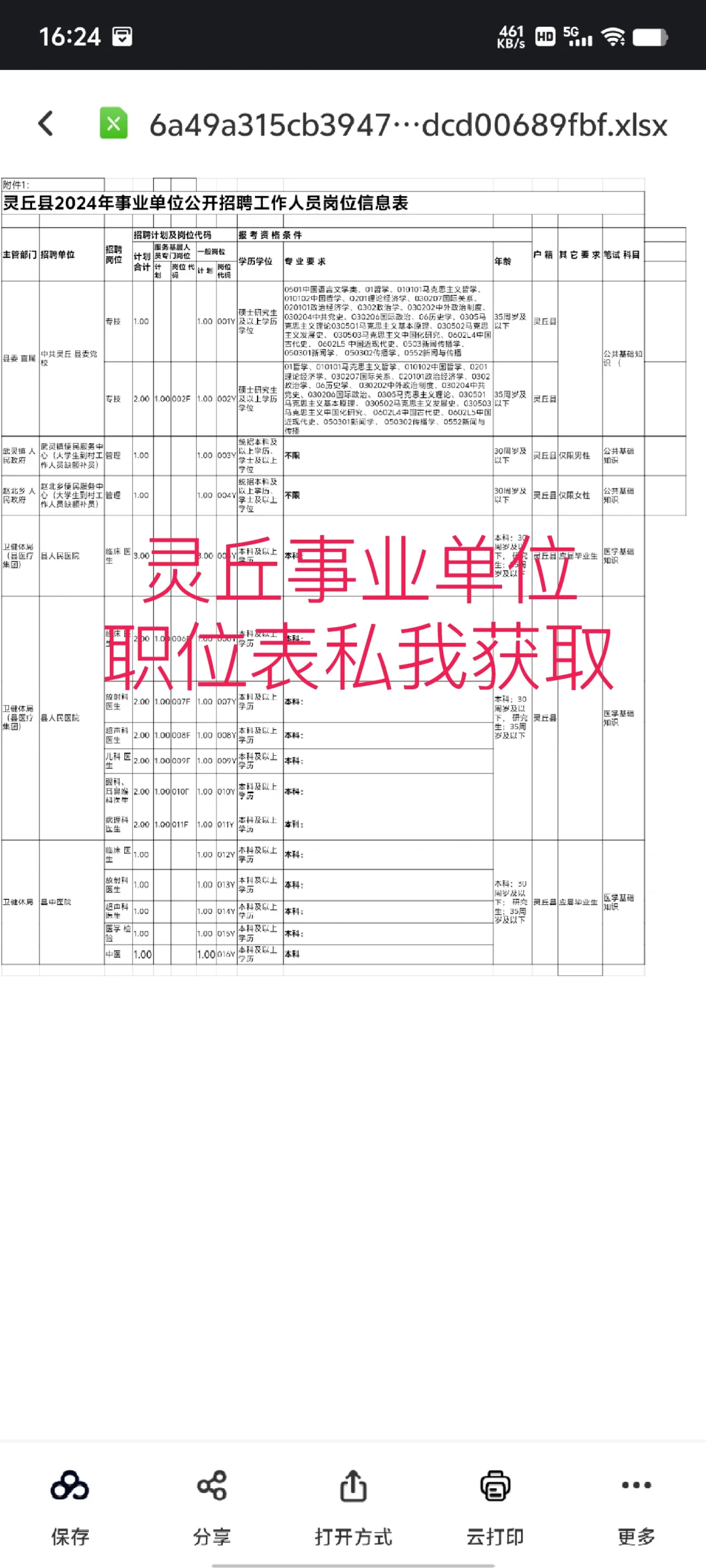 灵丘县2024年事业单位公开招聘工作人员公告